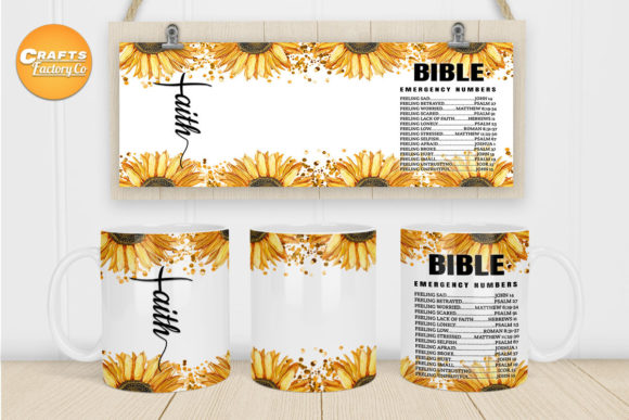 Bible Emergency Numbers Mug: Graphics for Faith Crafts