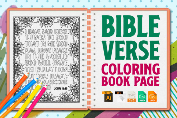 Bible Verse Coloring Page Graphics & Coloring Pages Amp