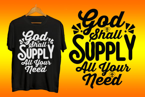 God Shall Supply All Your Need SVG: Graphics & Print Templates