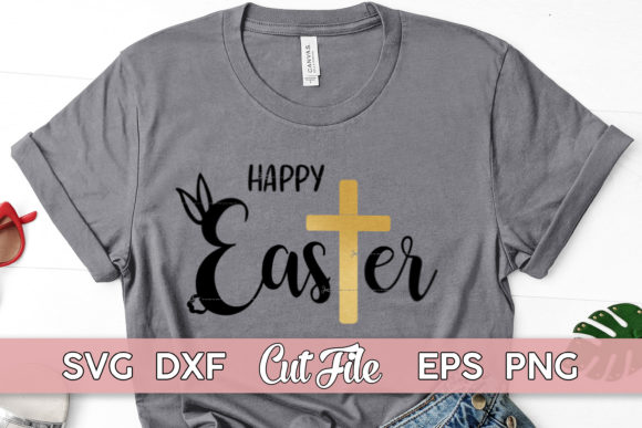 Happy Easter SVG Graphics: Religious Shirt Illustrations