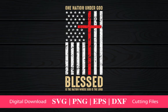 One Nation Under God Tee Graphics for Faith Crafts
