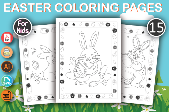 Printable Easter Coloring Pages for Kids Graphics