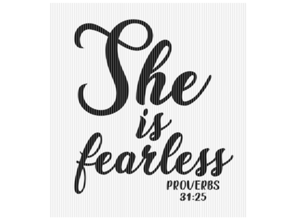 She is Fearless Quote: An Embroidery Design Review