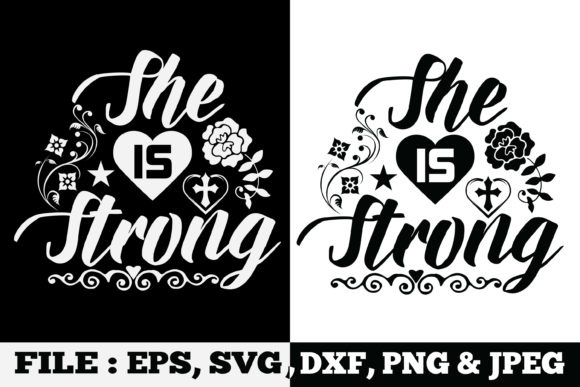 She is Strong Bible Verse SVG: An Embroidery Review
