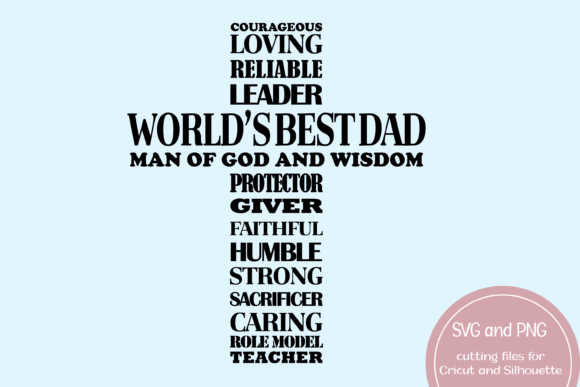 World's Best Dad Cross: Graphics & Crafts Asset Review